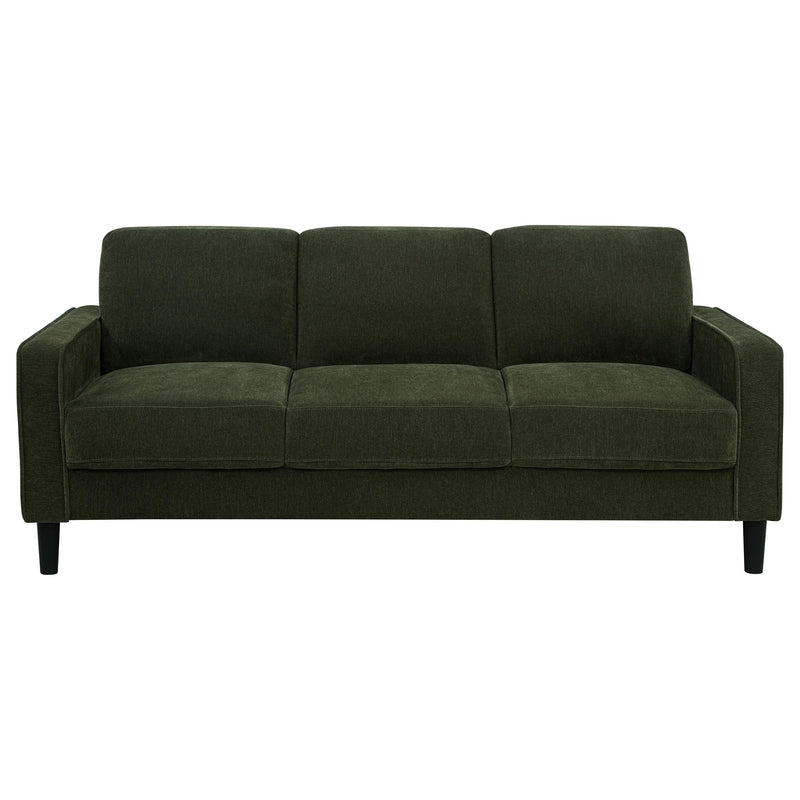 Ruth 3-piece Fabric Upholstered Track Arm Sofa Matcha