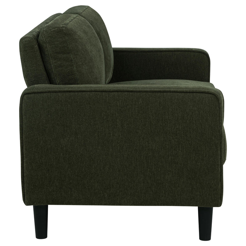 Ruth 3-piece Fabric Upholstered Track Arm Sofa Matcha