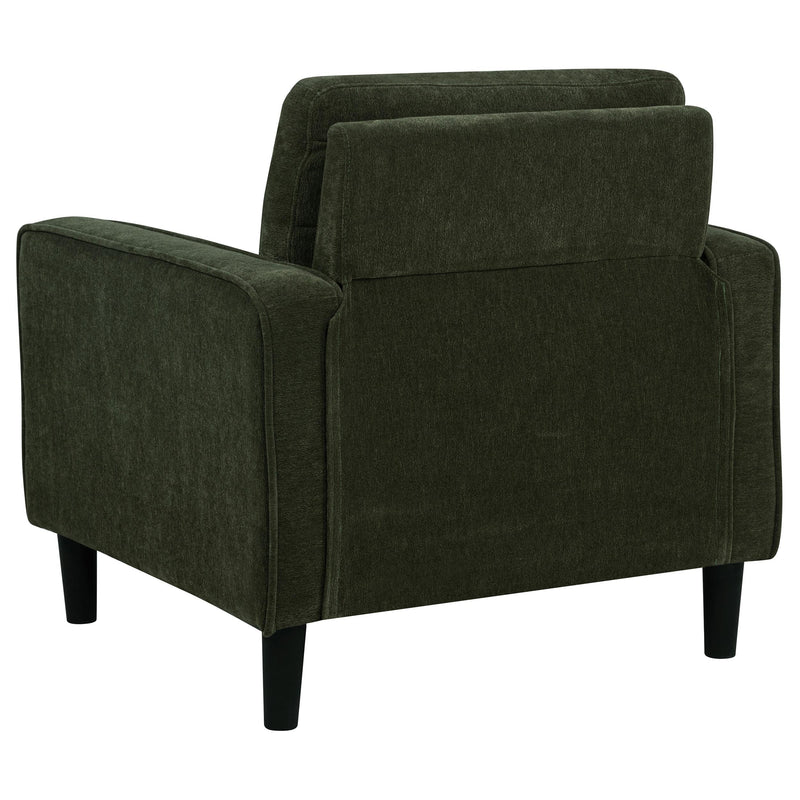 Ruth 3-piece Fabric Upholstered Track Arm Sofa Matcha