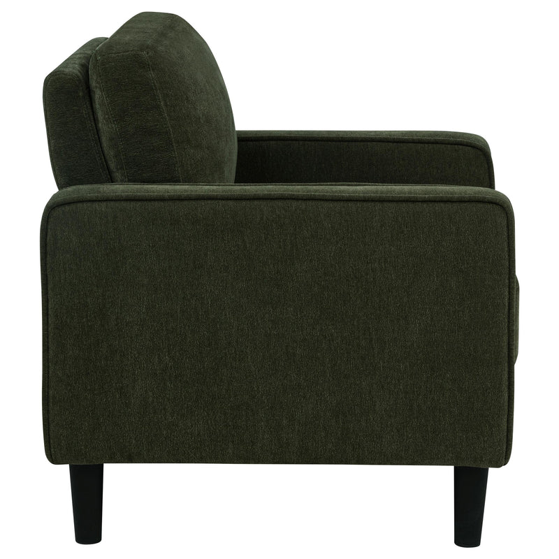 Ruth 3-piece Fabric Upholstered Track Arm Sofa Matcha