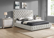Crownmark Flory Bed - Dove Gray