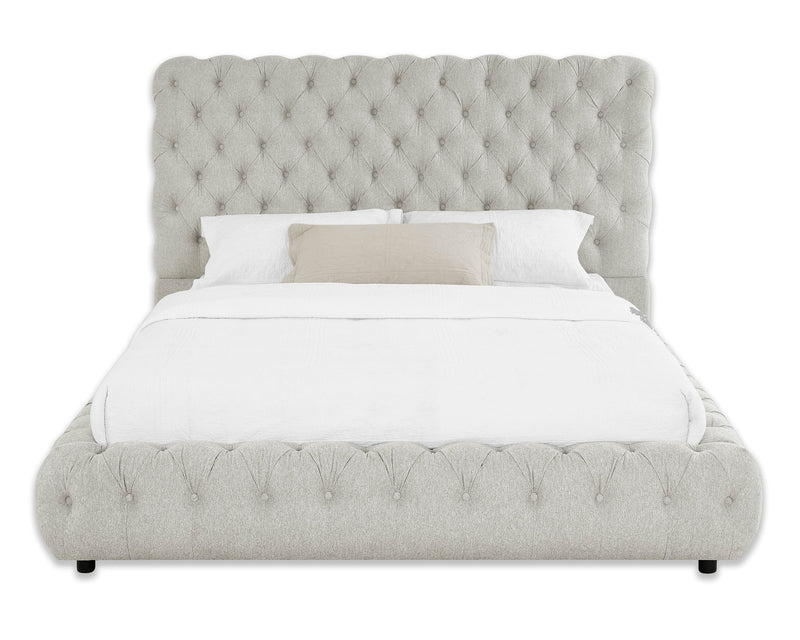 Crownmark Flory Bed - Dove Gray