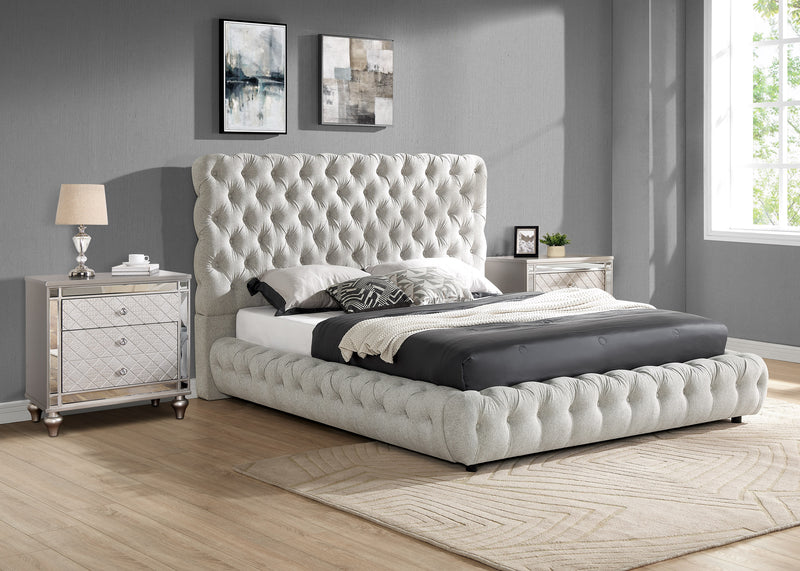Flory Bed - Dove Gray