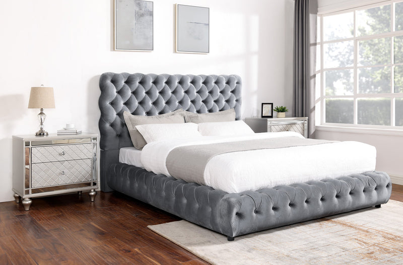 Crownmark Fullory Bed - Grey