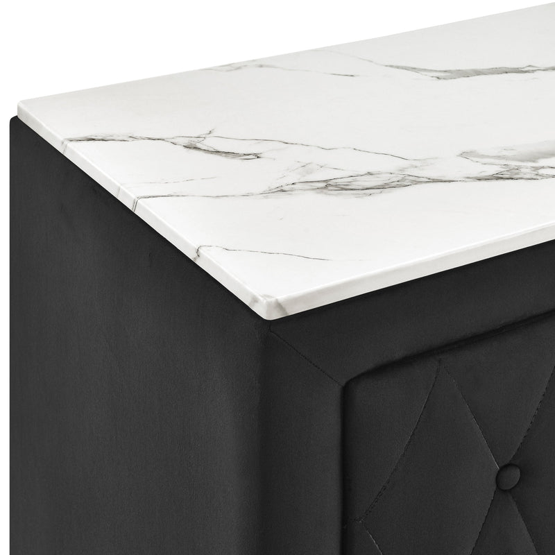Crownmark Annabelle Nightstand - Black