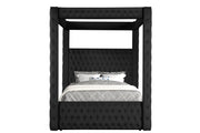 Crownmark Annabelle Canopy Bed - Black