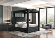 Crownmark Annabelle Canopy Bed - Black