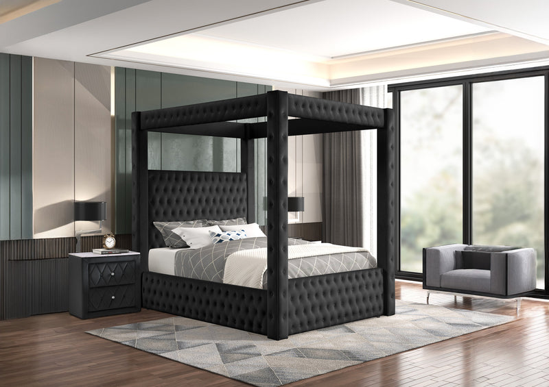 Crownmark Annabelle Canopy Bed - Black