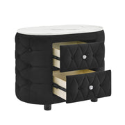 Crownmark Natalia Bed w/ Fireplace & Tv Lift - Black