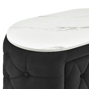 Crownmark Natalia Bed w/ Fireplace & Tv Lift - Black