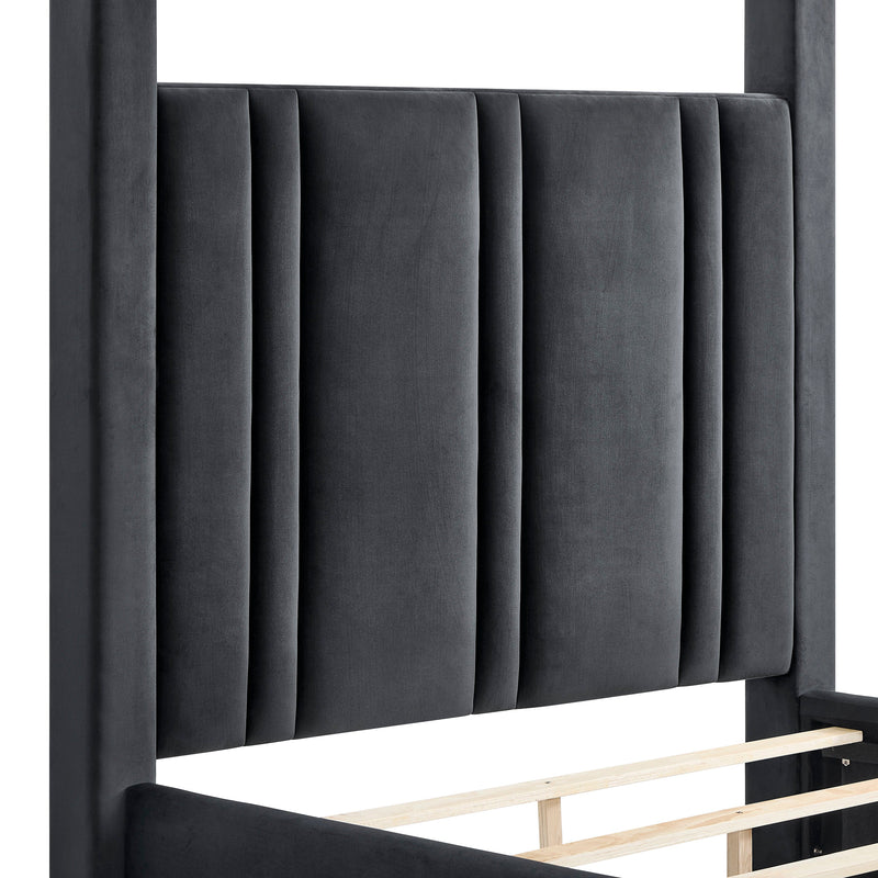 Crownmark Jayla Canopy Bed - Black