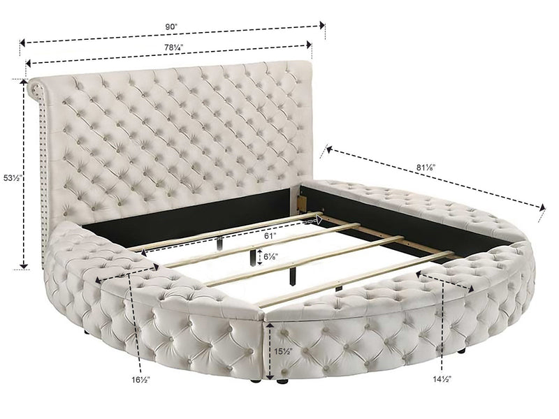 Crownmark Brigitte Bed - Black