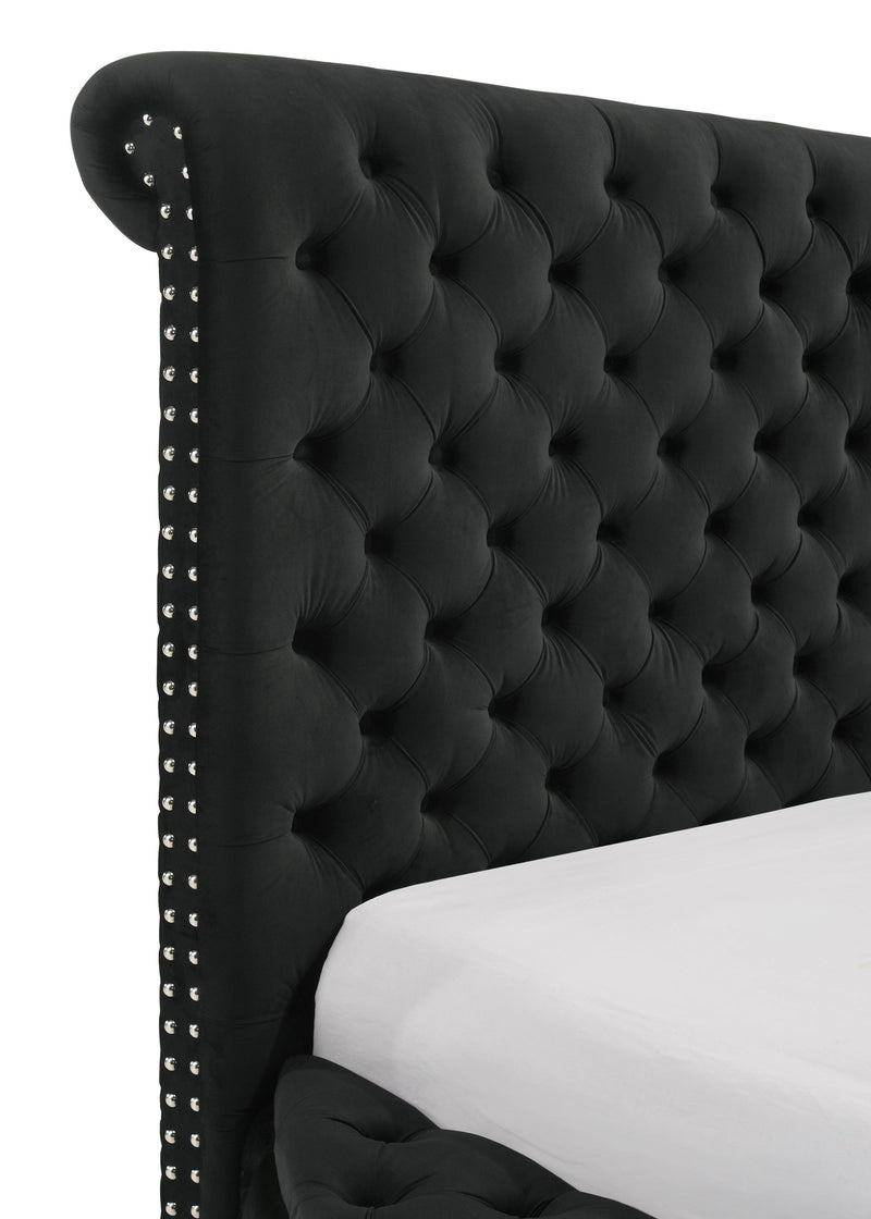 Crownmark Brigitte Bed - Black