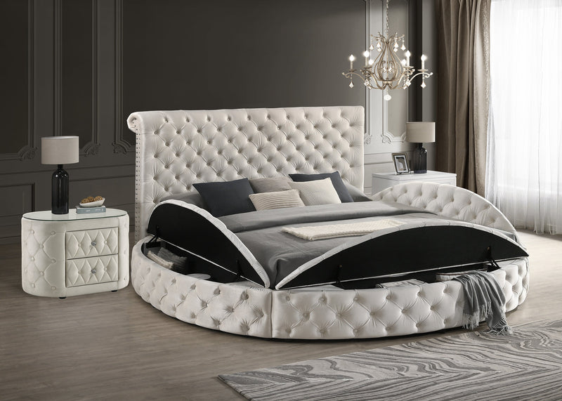 Crownmark Brigitte Bed - Ivory