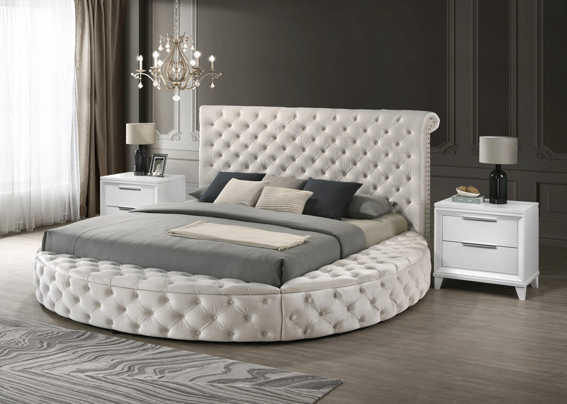 Crownmark Brigitte Bed - Ivory