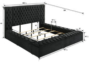 Crownmark Liliana Bed - Black