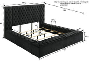 Crownmark Liliana Bed - Black