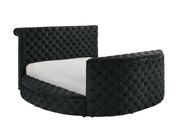 Crownmark Voltare Bed w/ Fireplace & Tv Lift - Black