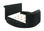 Crownmark Voltare Bed w/ Fireplace & Tv Lift - Black