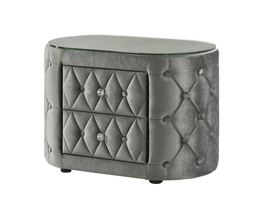 Crownmark Voltare Nightstand - Grey