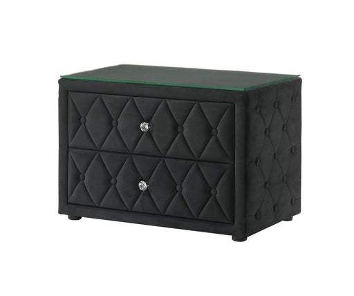 Crownmark Josephine Nightstand - Black