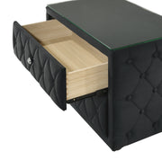 Crownmark Josephine Nightstand - Black