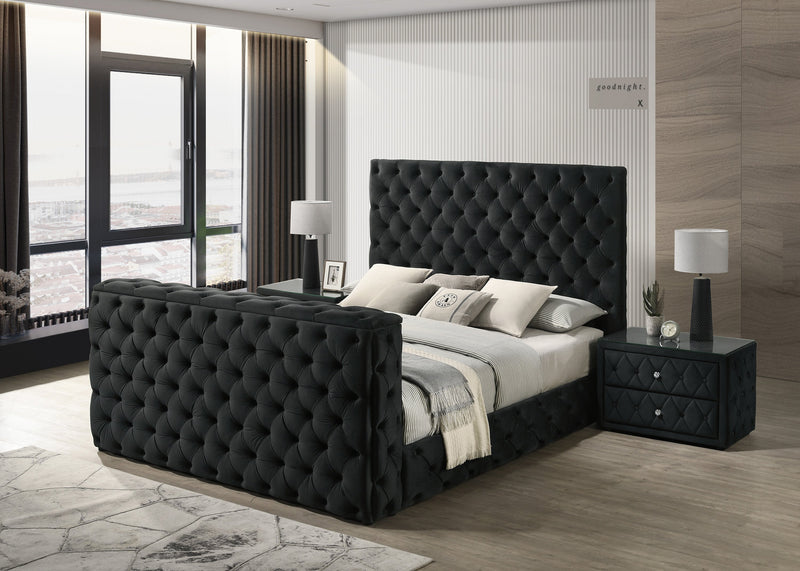 Crownmark Josephine Bed w/ Tv Lift - Black
