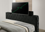 Crownmark Josephine Bed w/ Tv Lift - Black