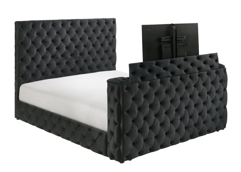 Crownmark Josephine Bed w/ Tv Lift - Black