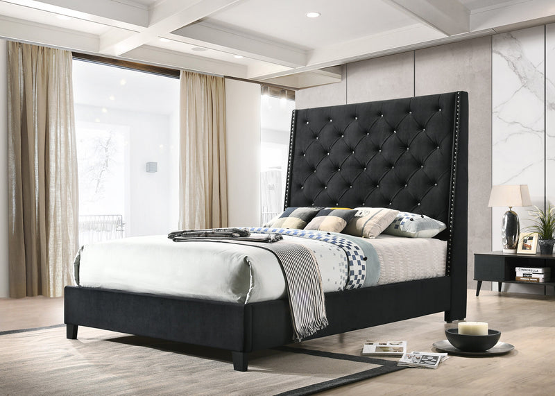 Crownmark Chantilly Bed - Black