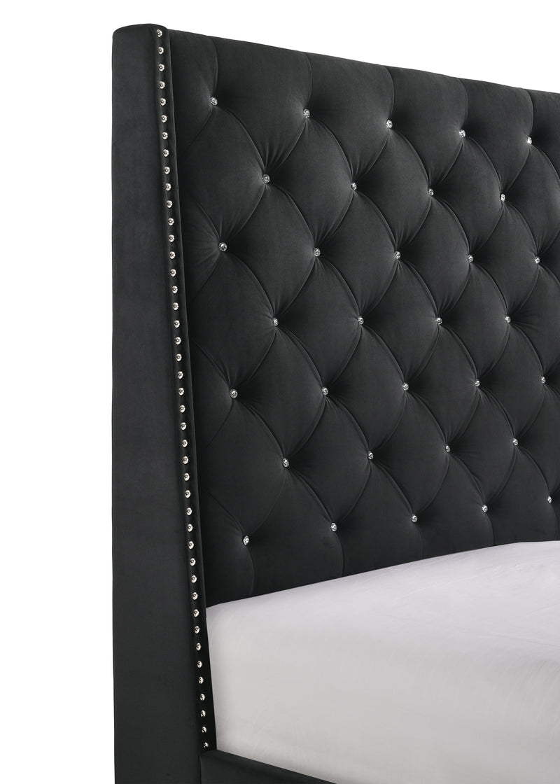 Crownmark Chantilly Bed - Black