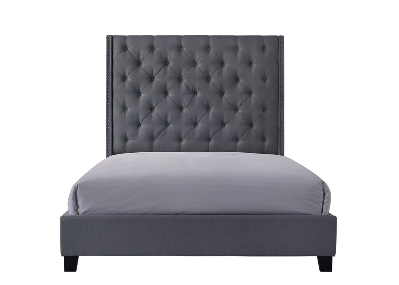 Crownmark Chantilly Bed - Grey