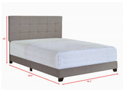 Crownmark Florence Bed - Light Grey