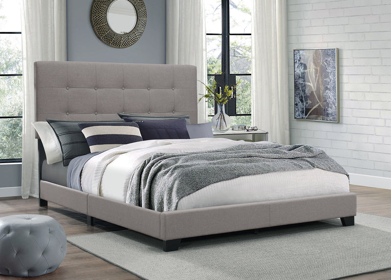 Crownmark Florence Bed - Light Grey
