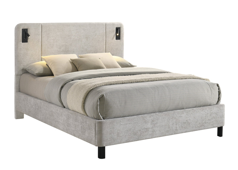 Freya Bed - Light Grey