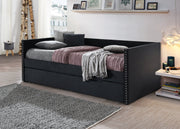 Crownmark Sadie Daybed - Black Velvet