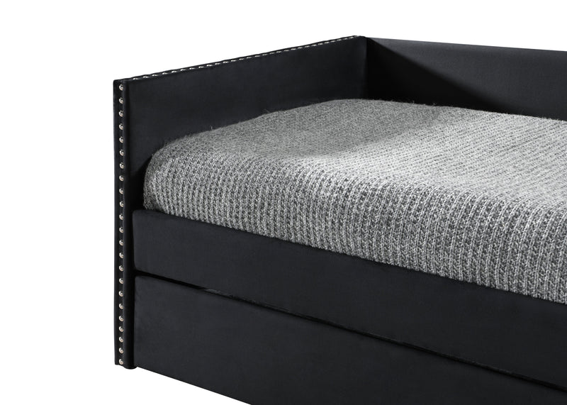Crownmark Sadie Daybed - Black Velvet