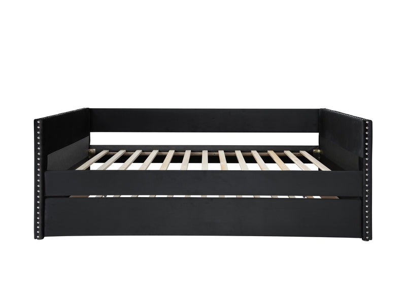 Crownmark Sadie Daybed - Black Velvet