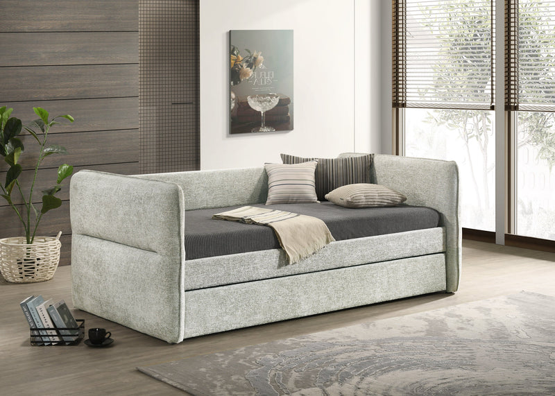 Crownmark Philipa Daybed - Light Grey Tweed