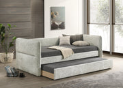 Crownmark Philipa Daybed - Light Grey Tweed