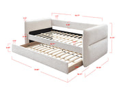Crownmark Philipa Daybed - Oat Tweed