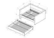 Crownmark Molly Daybed - White Dove