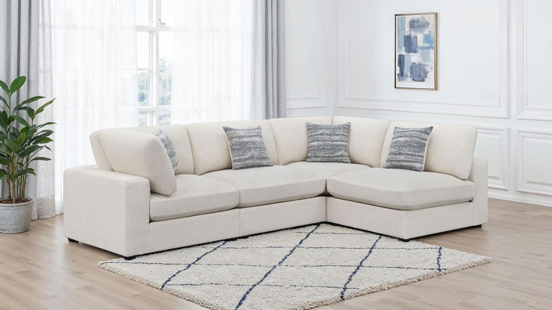 Serene 4-piece Upholstered Modular Sectional Sofa