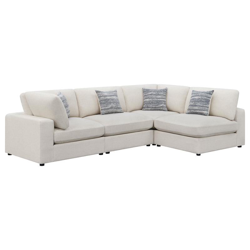 Serene 4-piece Upholstered Modular Sectional Sofa