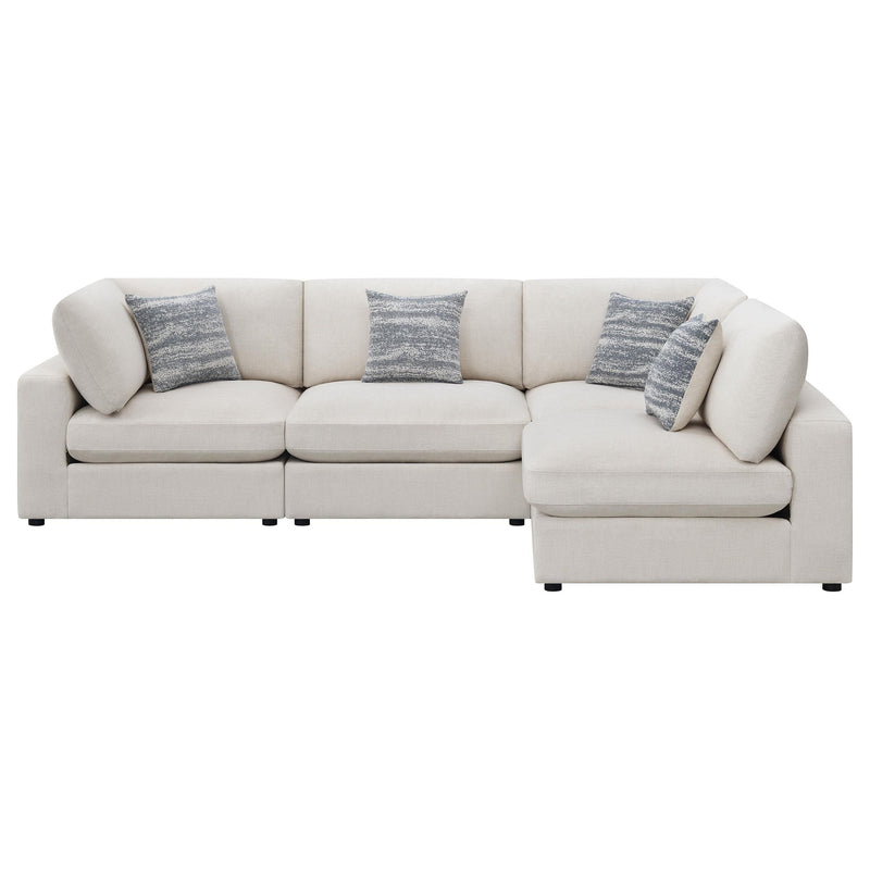 Serene 4-piece Upholstered Modular Sectional Sofa