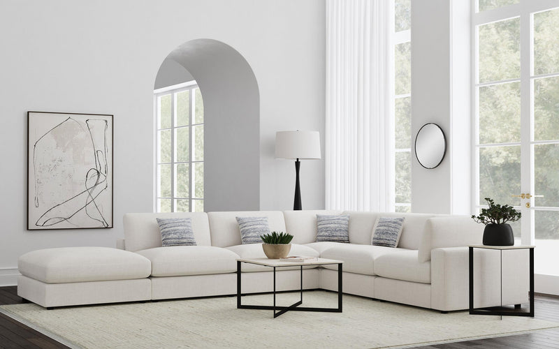 Serene 6-piece Upholstered Modular Sectional Sofa