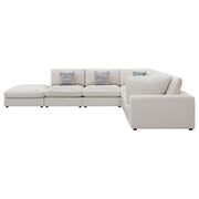 Serene 6-piece Upholstered Modular Sectional Sofa Beige - detail 3