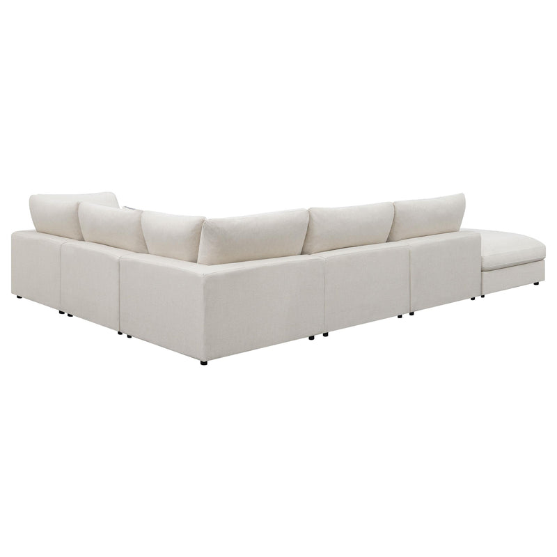 Serene 6-piece Upholstered Modular Sectional Sofa Beige - detail 4