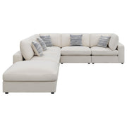Serene 6-piece Upholstered Modular Sectional Sofa Beige - detail 5