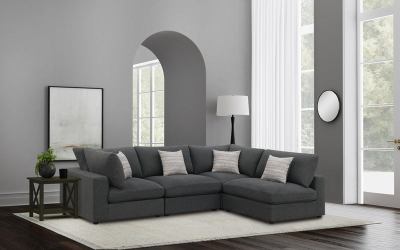 Serene 4-piece Upholstered Modular Sectional Sofa